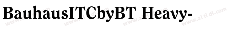 BauhausITCbyBT Heavy字体转换